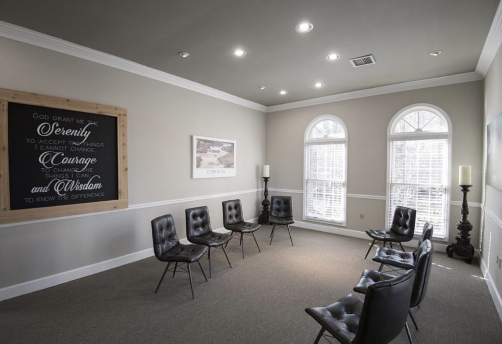 Group Therapy Room at Treatment Center