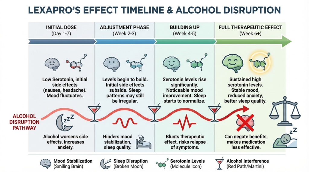 lexapro and alcohol side effects