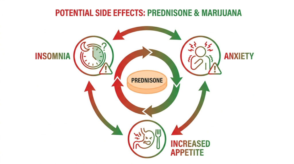 prednisone and marijuana interactions