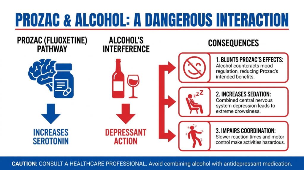 prozac and alcohol interaction