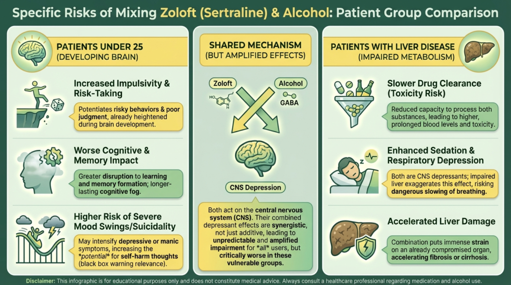 zoloft and alcohol interaction