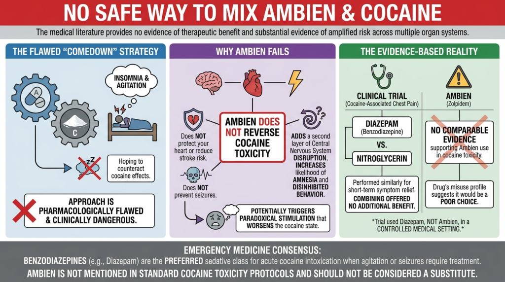can you mix ambien and cocaine
