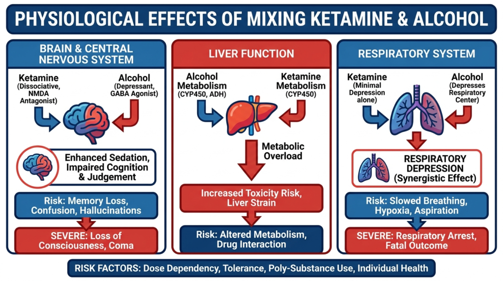 Ketamine and Alcohol: Can You Mix Alcohol and Ketamine? 1 ketamine and alcohol effect