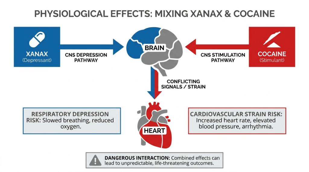 xanax and cocaine interaction