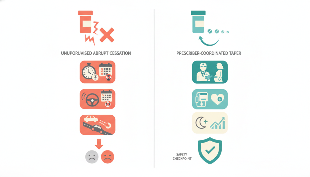 Adderall and Pregnancy: What to Know Before You Decide 2 Abrupt Adderall cessation compared with a doctor-guided pregnancy taper