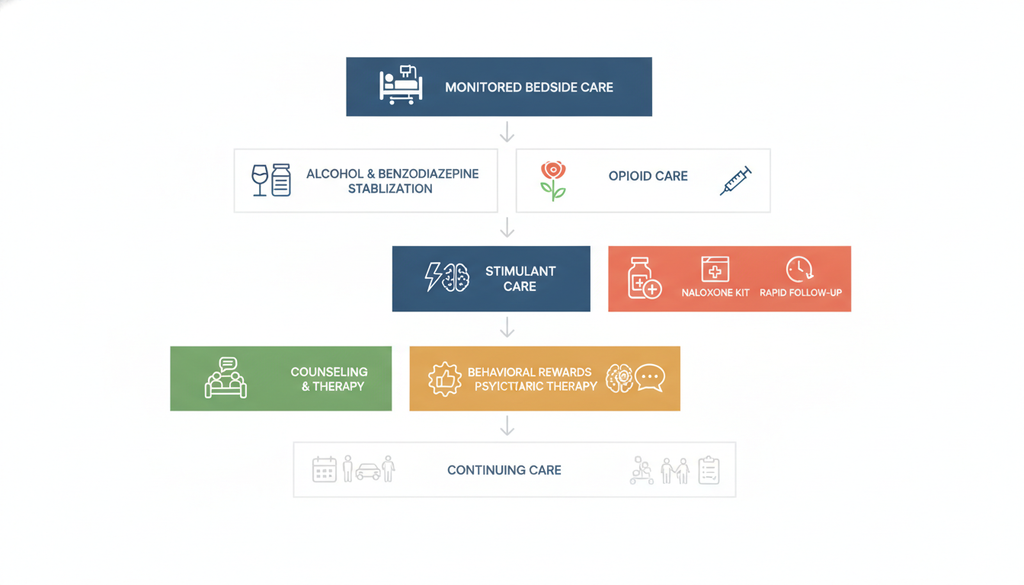 Detox vs Rehab: How They Differ and Why Order Matters 2 Continuing care after detox for alcohol, opioids and stimulants